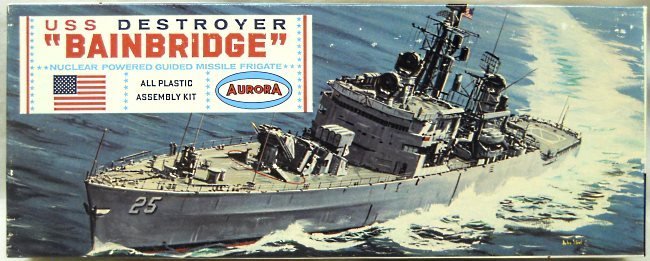 Aurora 1/600 USS Bainbridge DLGN-25 / CGN-25, 717-100 plastic model kit